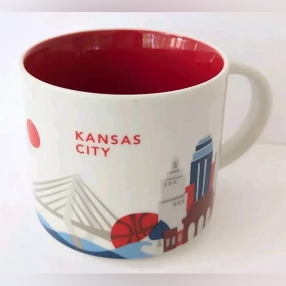 Starbucks 2017 Kansas City You are Here Collection 14oz Coffee Tea Mug Cup - Picture 9 of 12